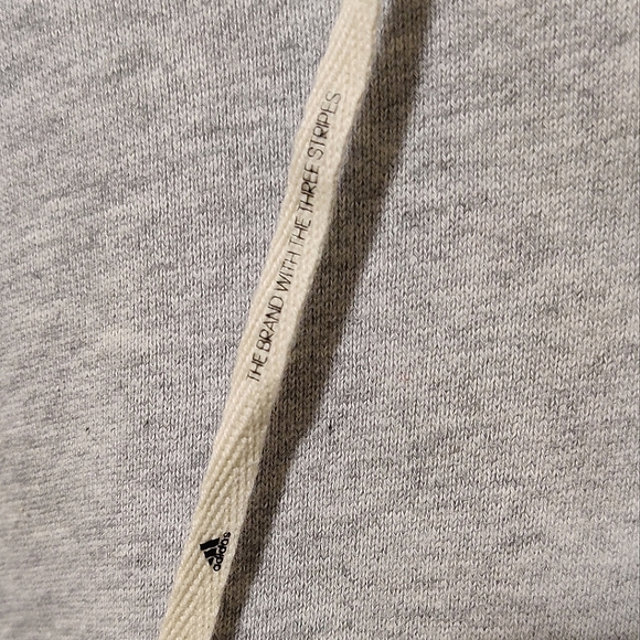 NEW Adidas Light Grey Hoodie - Picture 7 of 8